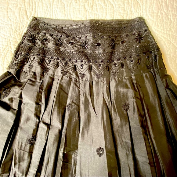 FREE PEOPLE Beaded Maxi Full Skirt - Picture 6 of 10